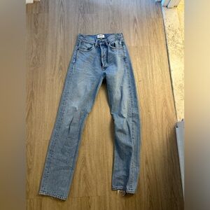 Medium wash Agolde jeans